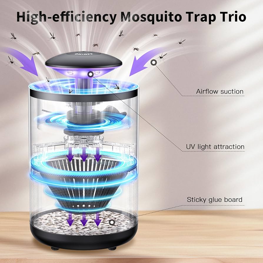 Electric Mosquito Killer With 360 Degrees LED Trap Lamp